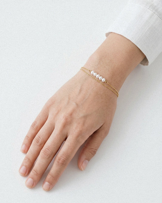 Layered Pearl Bracelet
