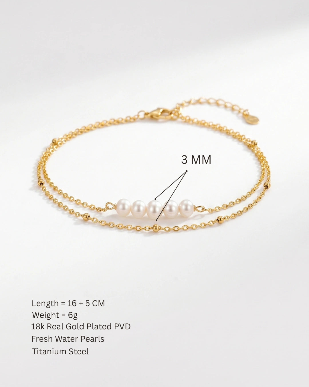 Layered Pearl Bracelet