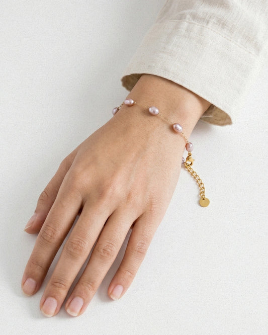 Pink Pearl Bracelet