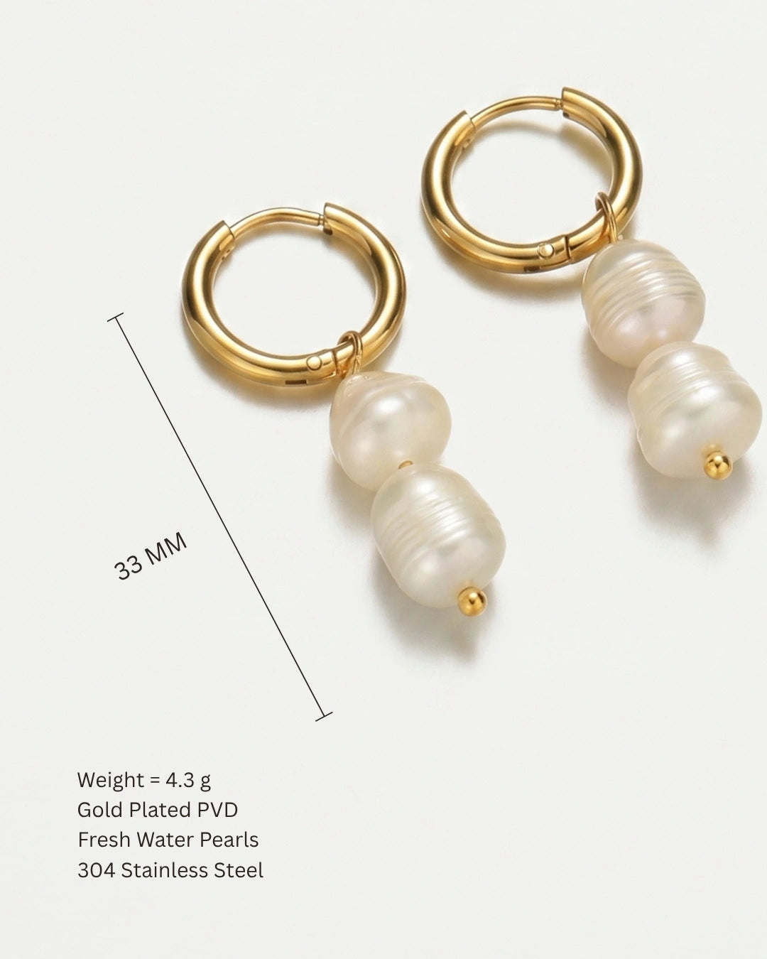 Drop Pearl Earrings