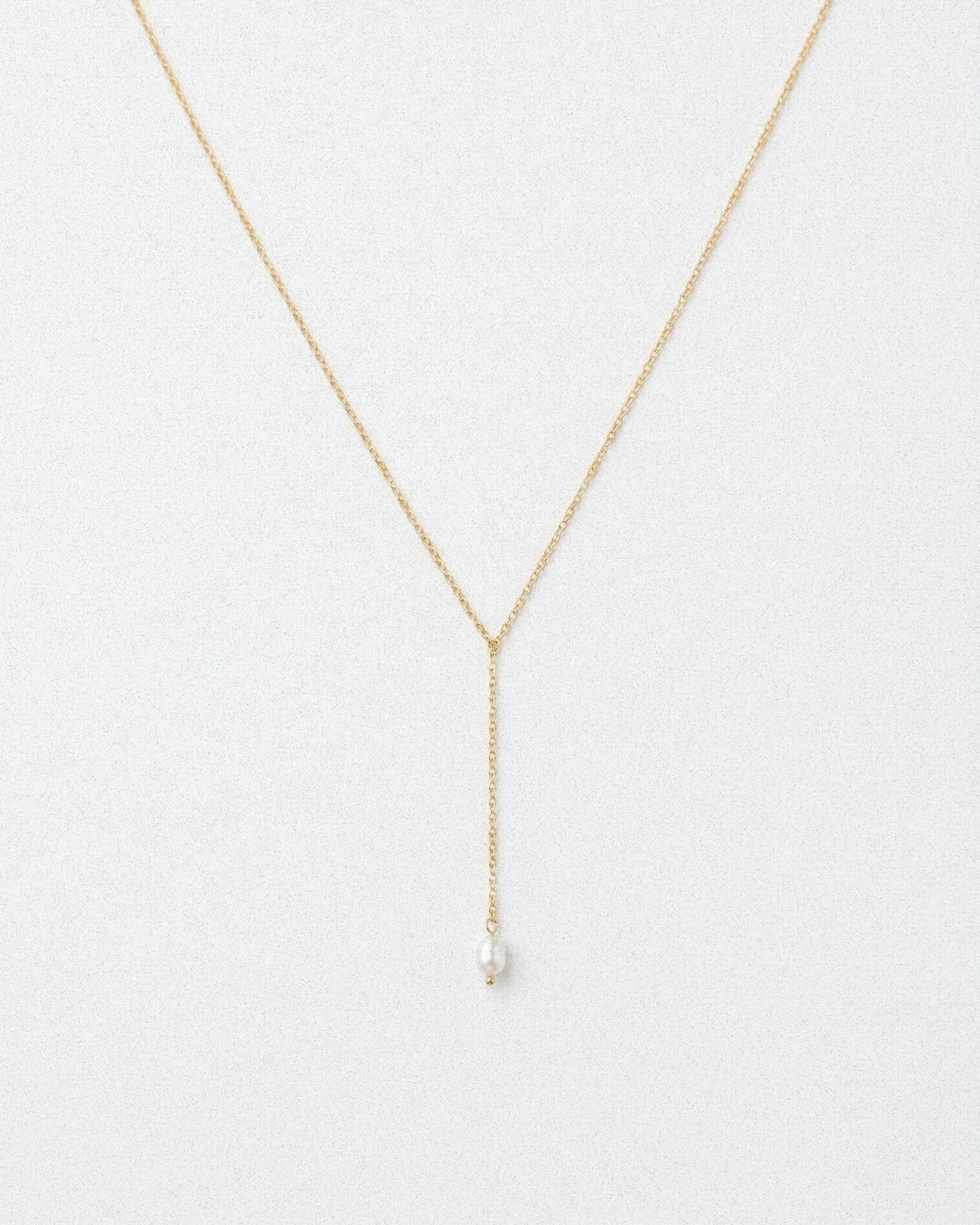 Lariat Pearl Necklace