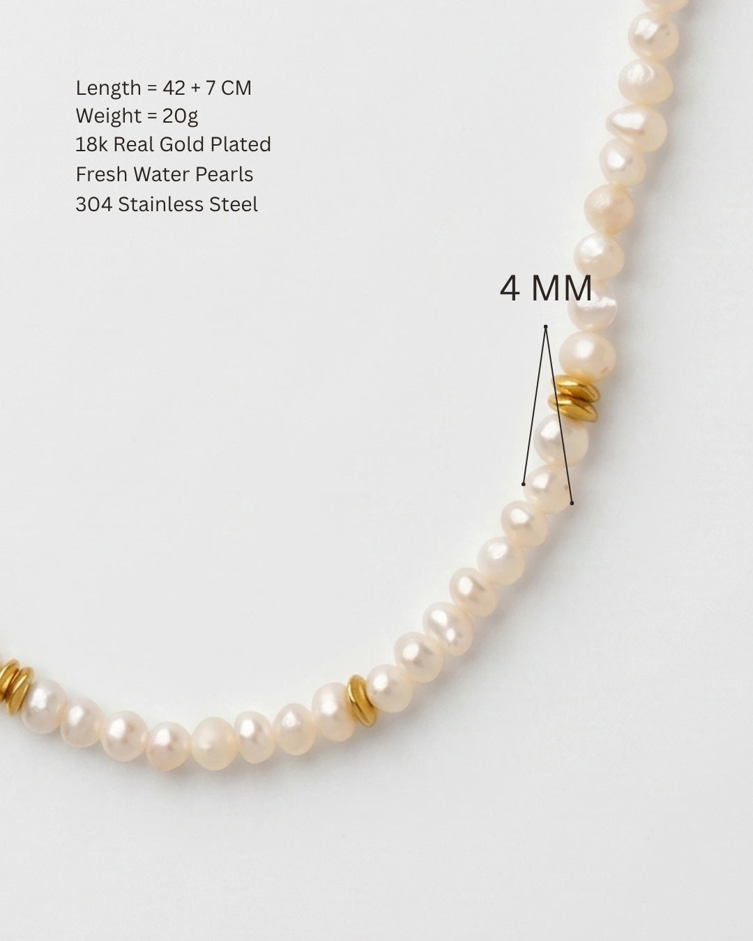 Satellite Pearl Necklace