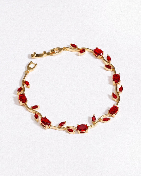 Ruby Tulip Bracelet
