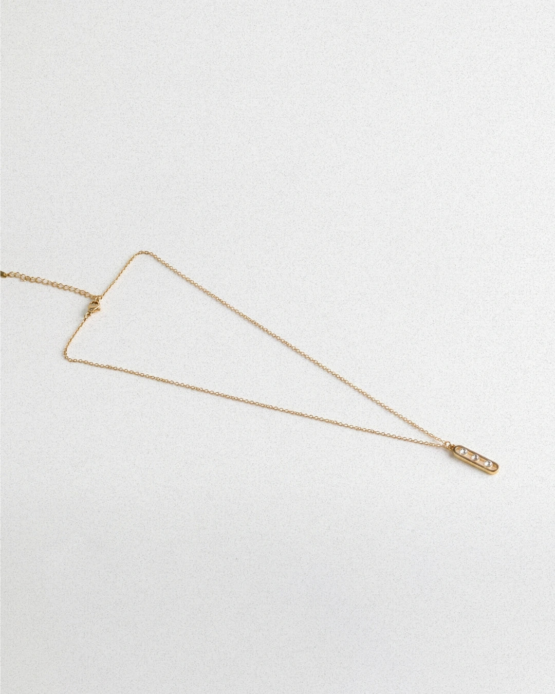 Triple Stone Necklace