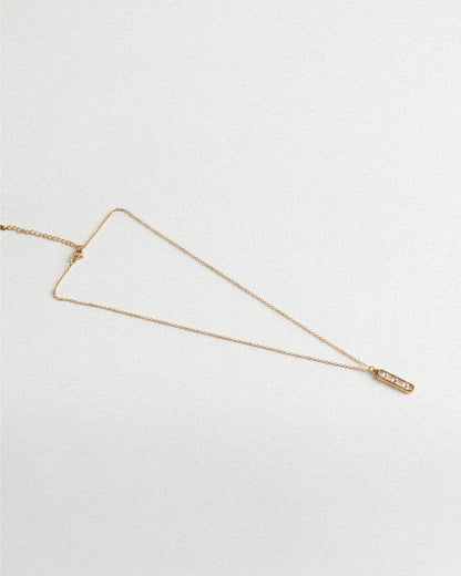 Triple Stone Necklace