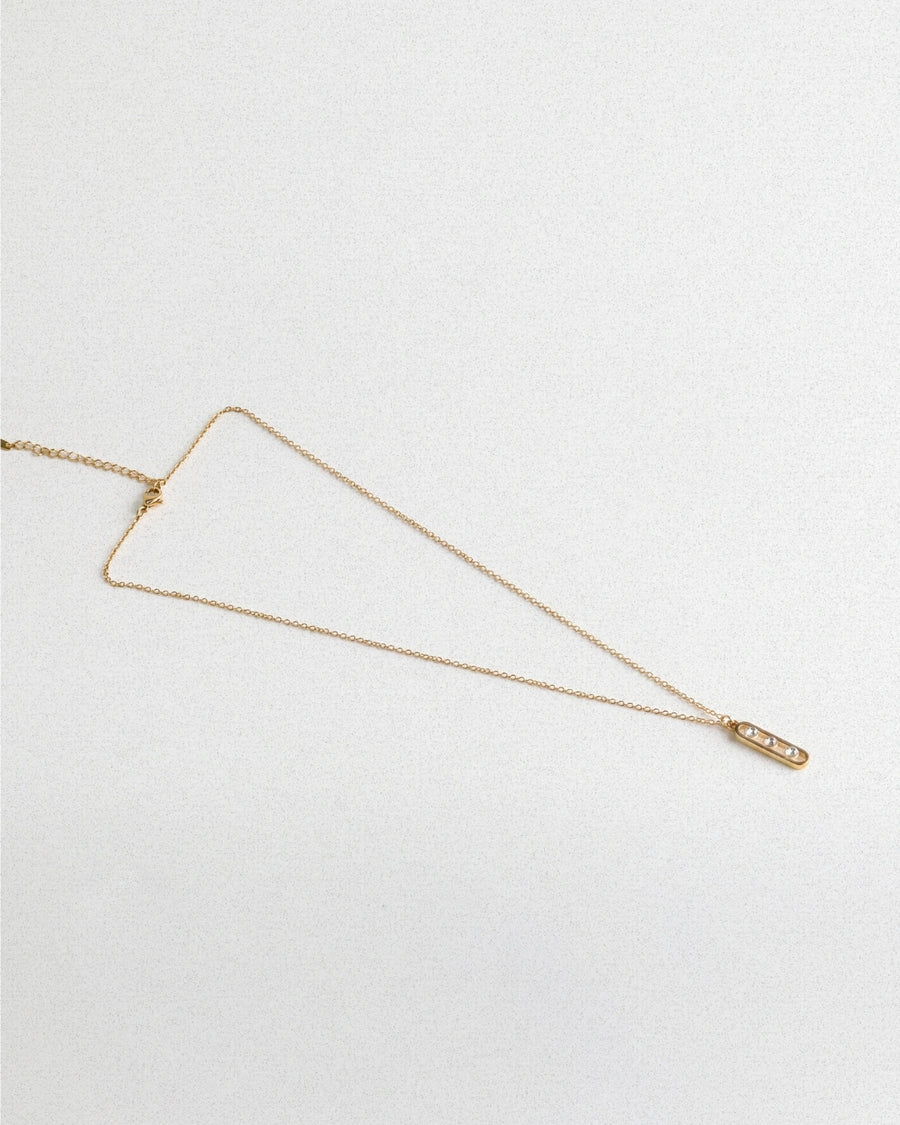 Triple Stone Necklace