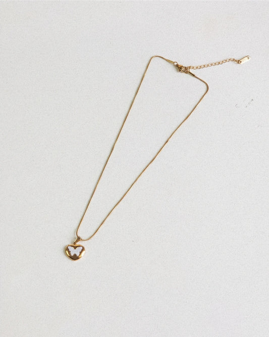 Butterfly Heart Necklace
