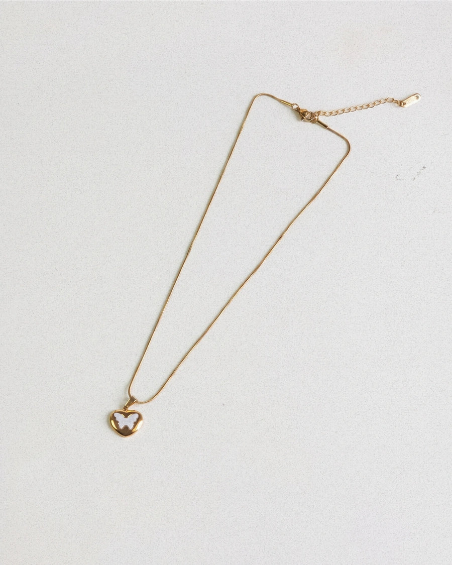 Butterfly Heart Necklace