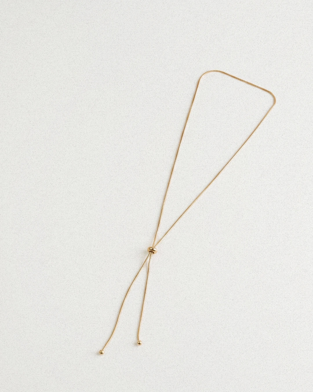 Gold Lariat Necklace