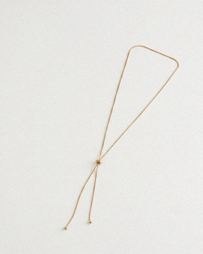 Gold Lariat Necklace