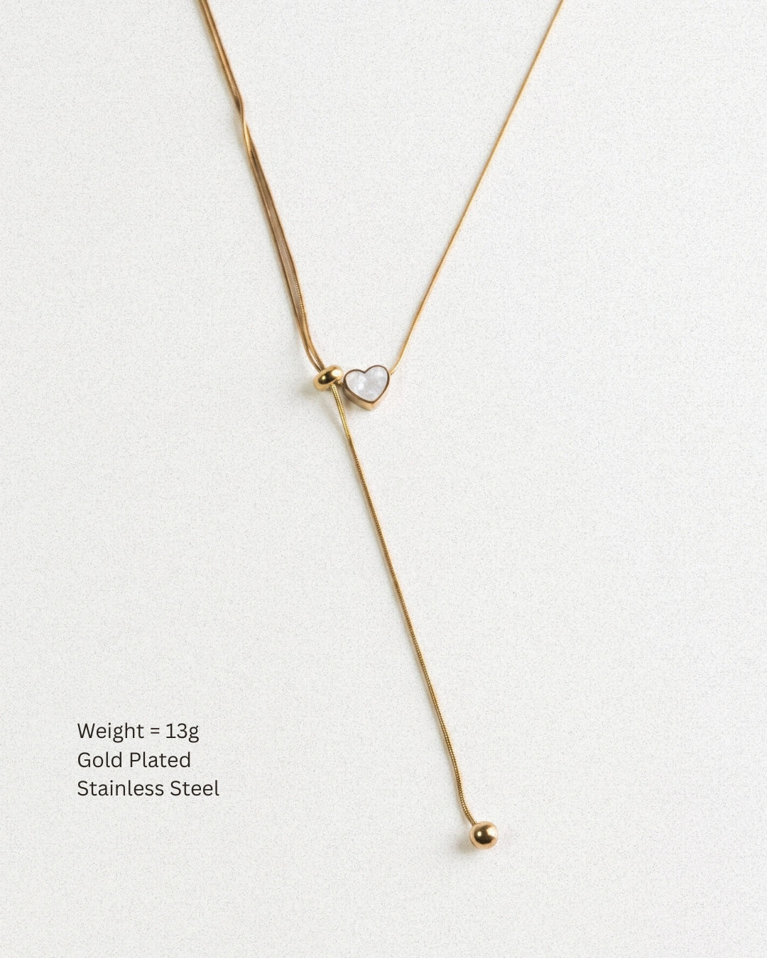 Heart Lariat Necklace