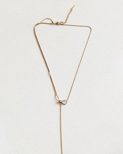 Heart Lariat Necklace