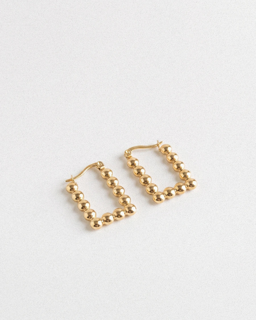 square hoops Earring