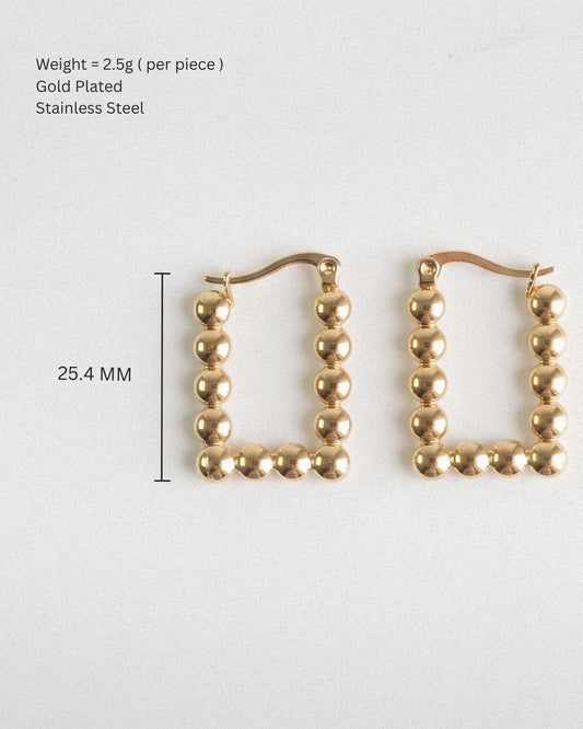 square hoops Earring