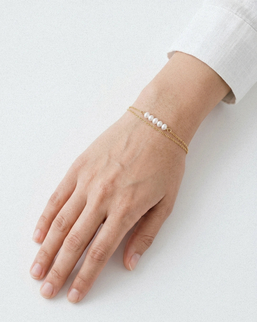 Layered Pearl Bracelet