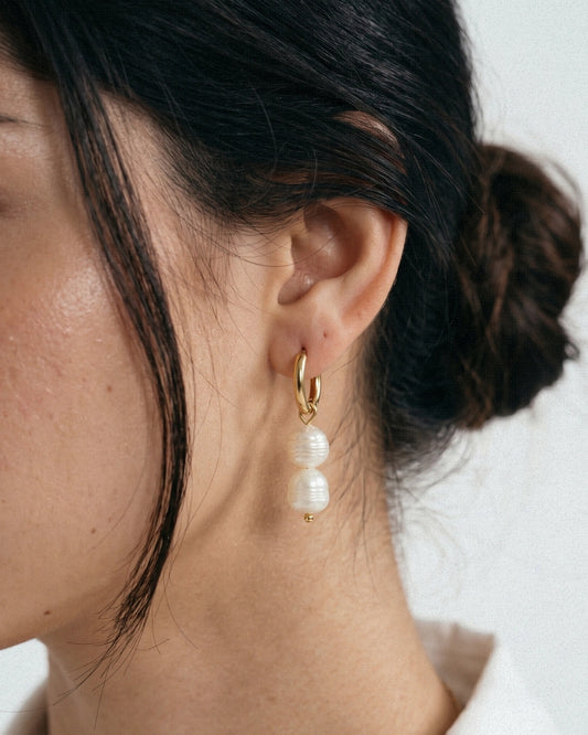 Drop Pearl Earrings