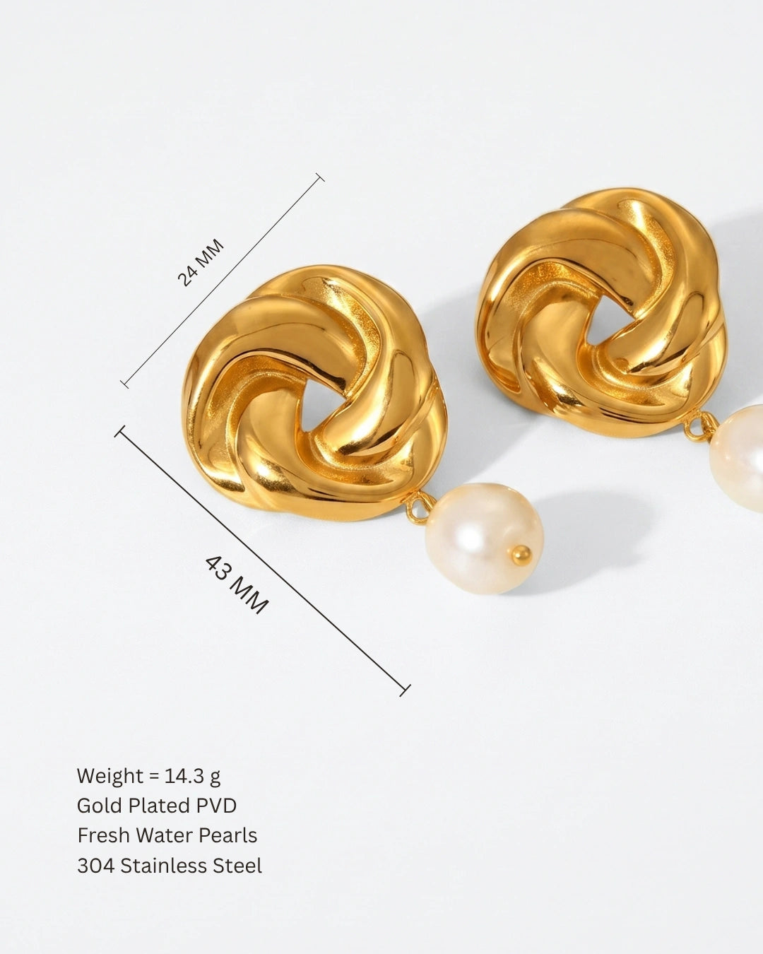 Hoop Pearl Earrings