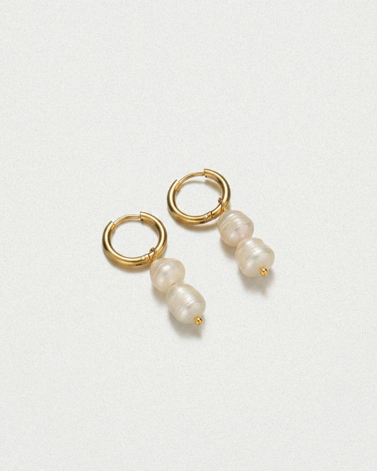 Drop Pearl Earrings