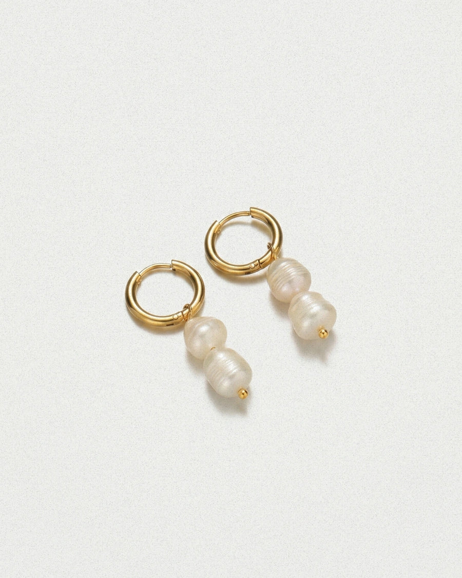 Drop Pearl Earrings