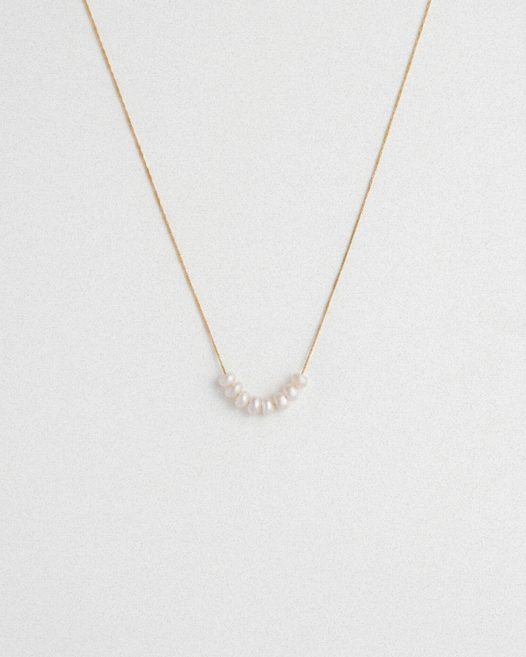 Linear Pearl Necklace