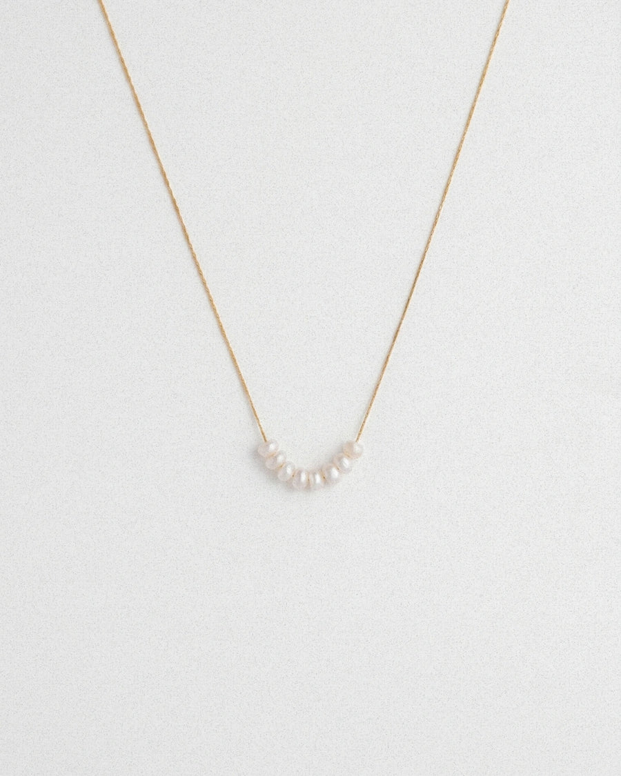 Linear Pearl Necklace