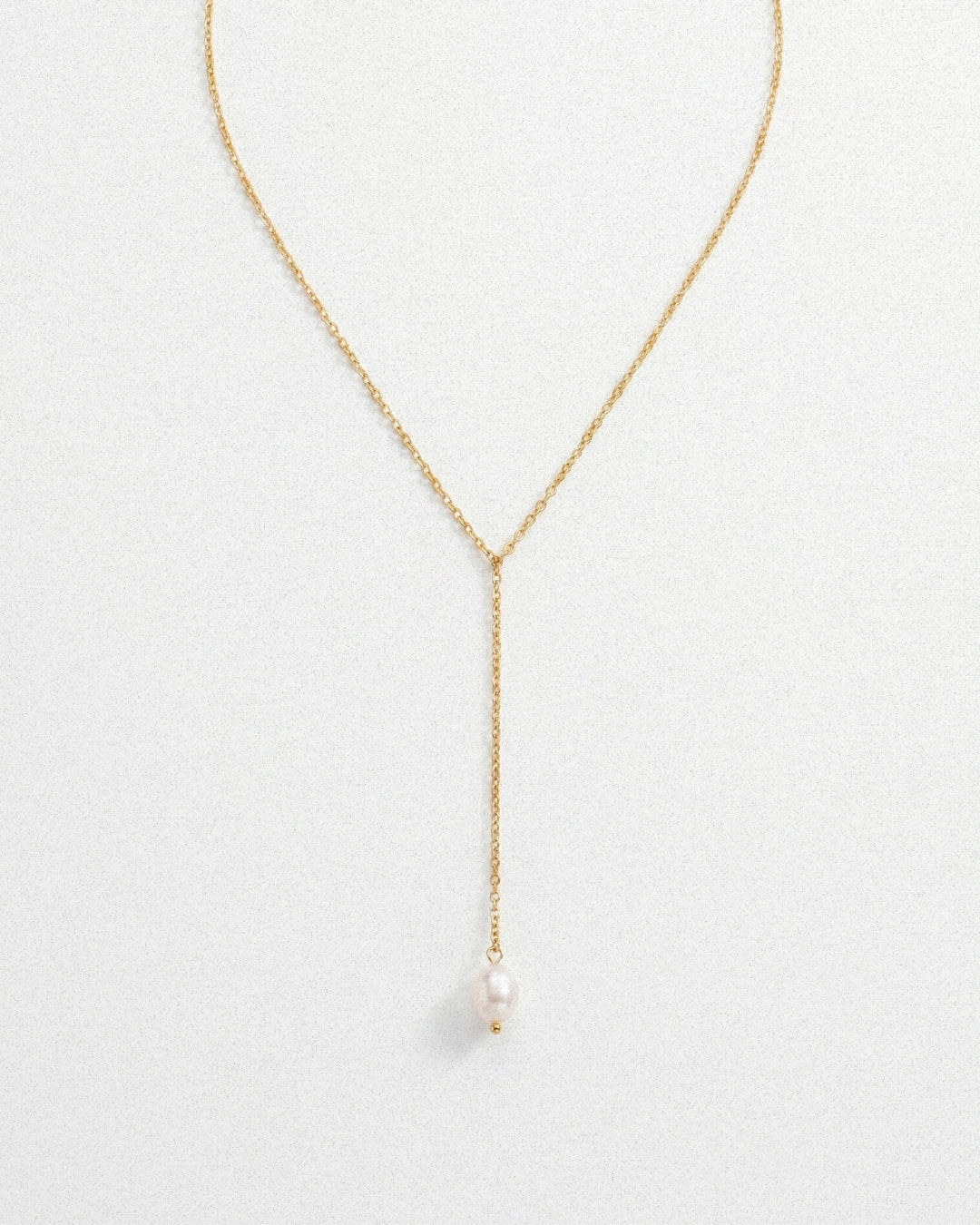 Lariat Pearl Necklace