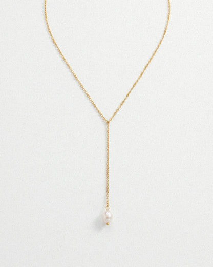 Lariat Pearl Necklace