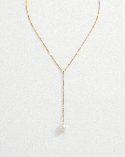 Lariat Pearl Necklace