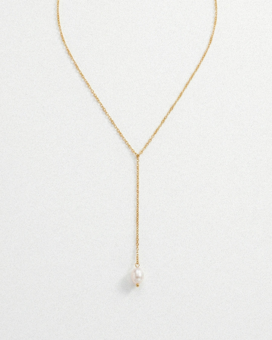 Lariat Pearl Necklace