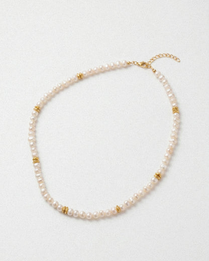Satellite Pearl Necklace