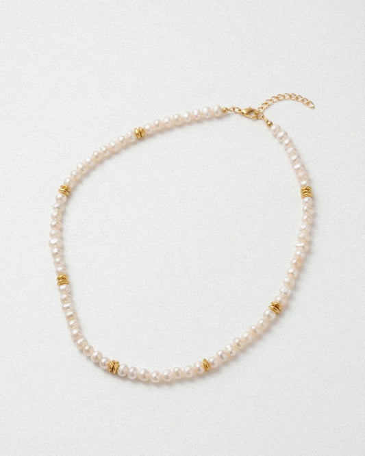 Satellite Pearl Necklace