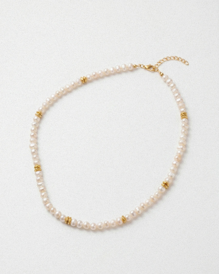 Satellite Pearl Necklace