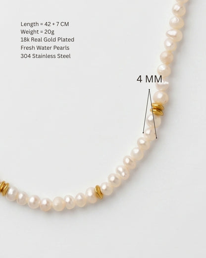 Satellite Pearl Necklace