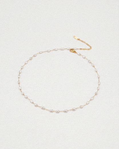 Beaded Pearl Necklace