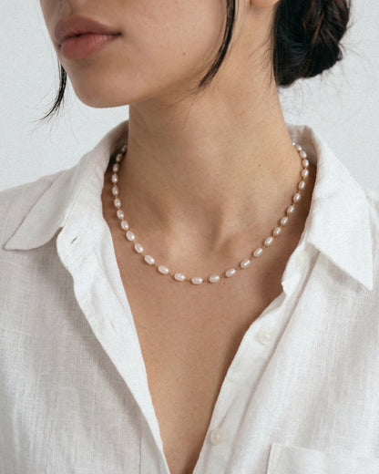 Beaded Pearl Necklace