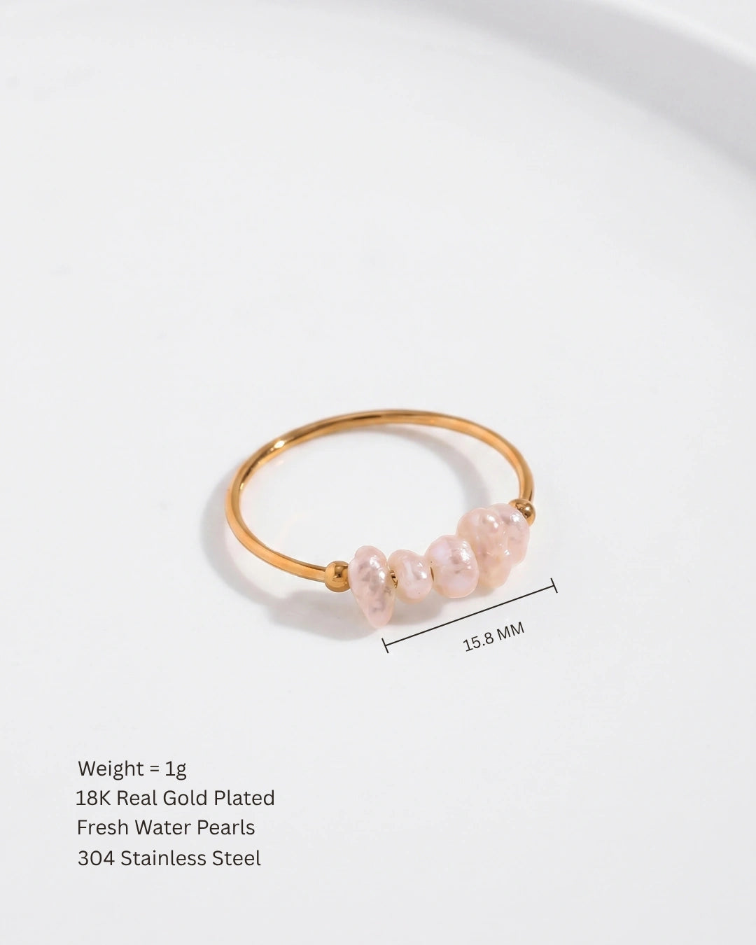 Dainty Pearl Ring